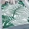 World Rug Gallery Tropical Leaf Reversible Recycled Plastic 3' X 5' Green Outdoor Rug 6066GREEN3X5 - alternate 1